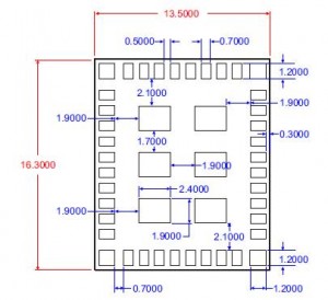 cc3000 footprint